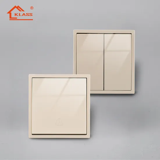 Rocker Light Switch in-Wall with Touch Glass Wall Plate with CE Certificate